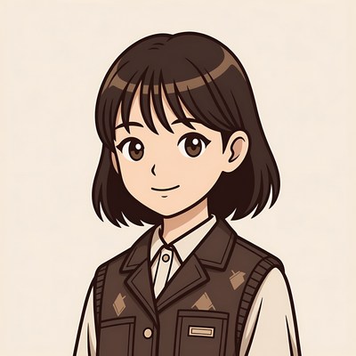 Young girl in casual outfit