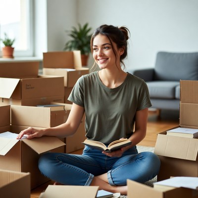 Unpacking in a new home