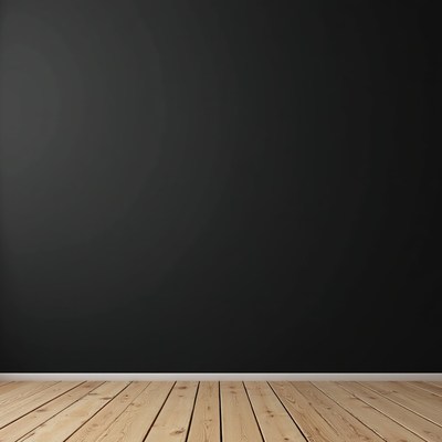 Wall and wooden floor scene