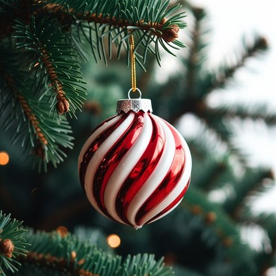 Hanging ornament on a christmas tree