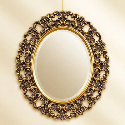 Vintage mirror with ornate frame