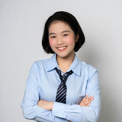 Young woman in business attire