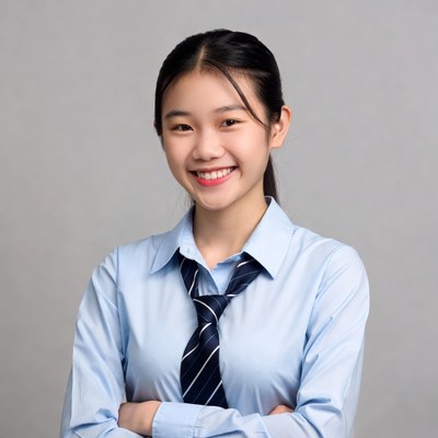 Young student poses with confidence