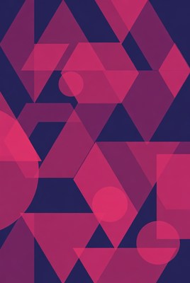 Colorful geometric shapes in abstract design