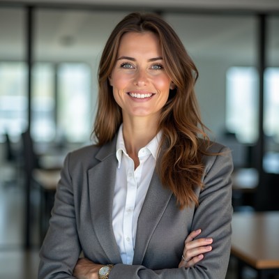 Businesswoman in office setting