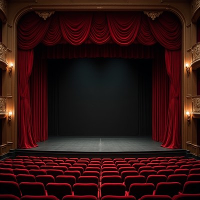 Empty theater ready for performance