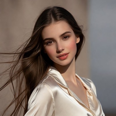 Natural light portrait of a young woman