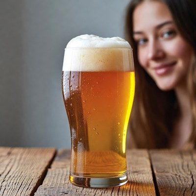 Enjoying a drink at home