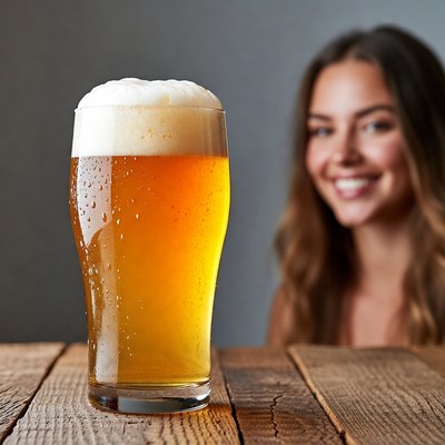 Enjoying a cold drink with friends