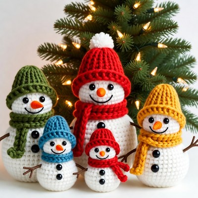 Snowmen decorations for holiday season