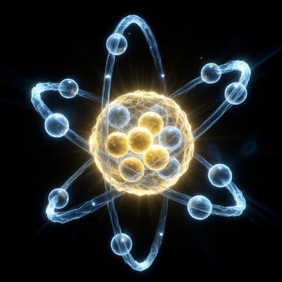 Atomic structure in bright colors