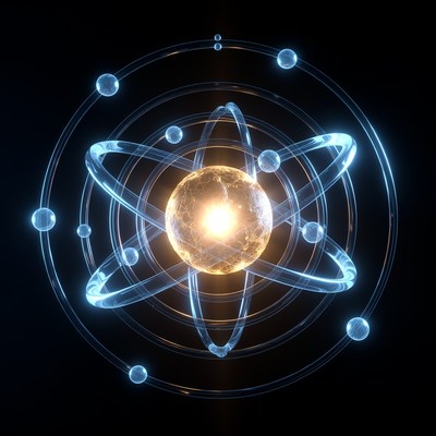 Bright atom structure in dark space