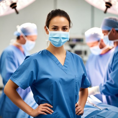 Surgeon in operating room during surgery