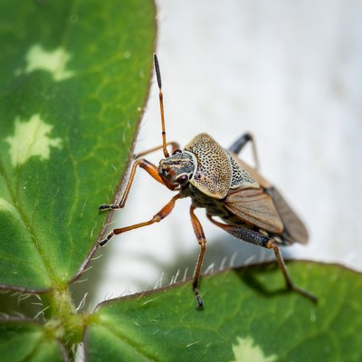 Close-up of a bug on a leaf