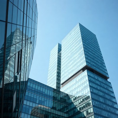 Modern buildings in clear sky
