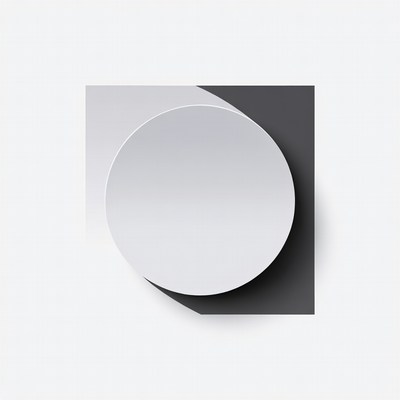 Simple circle on abstract background