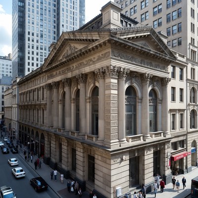 Historic building in urban area