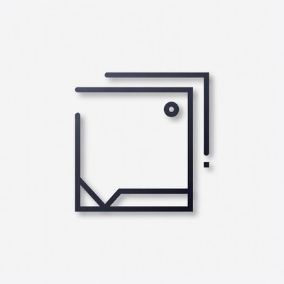 Line art design of a framed picture