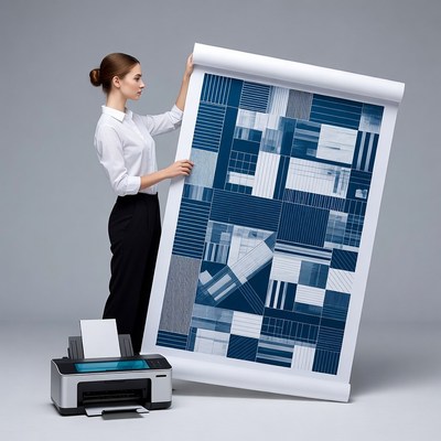 Creative printing on large paper