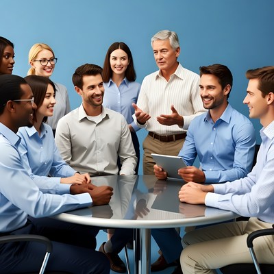 Business meeting in conference room