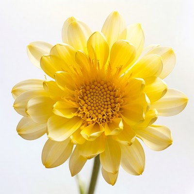 Bright yellow flower in bloom