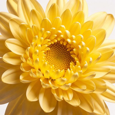 Bright yellow flower close-up view