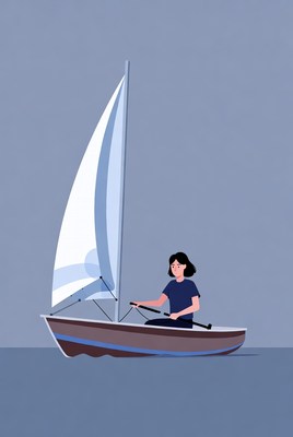 Sailing on calm waters