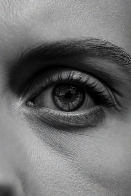 Close view of an eye