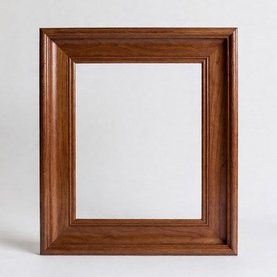 Wooden frame with empty center space