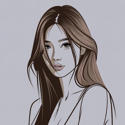 Elegant portrait of a woman