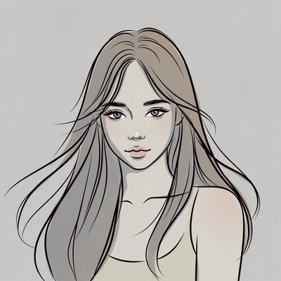 Stylish portrait of a young woman