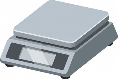 Digital kitchen scale used for measuring