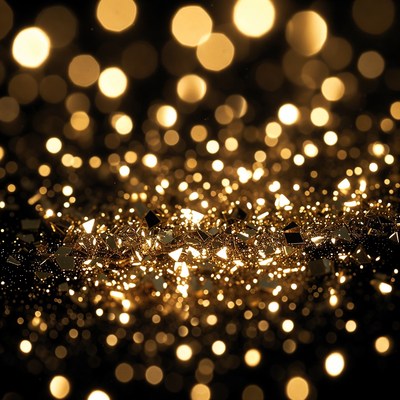 Golden light reflections create a vibrant scene