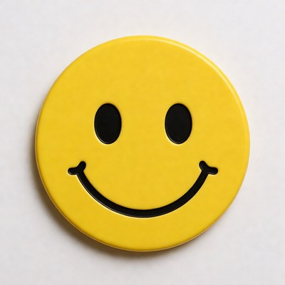 Bright yellow smiley face design
