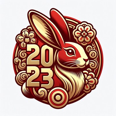 Rabbit design for year 2023 celebration