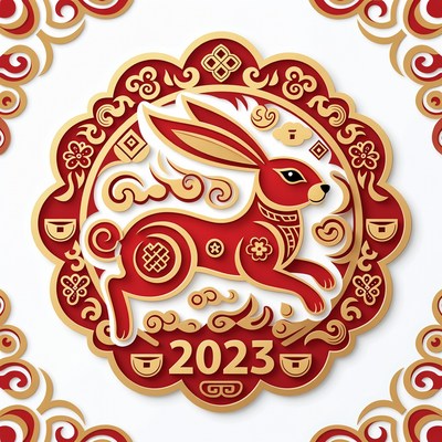 Rabbit design for year of the rabbit