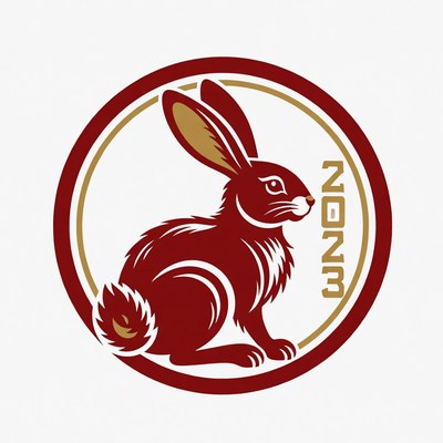 Rabbit symbol for 2023 year