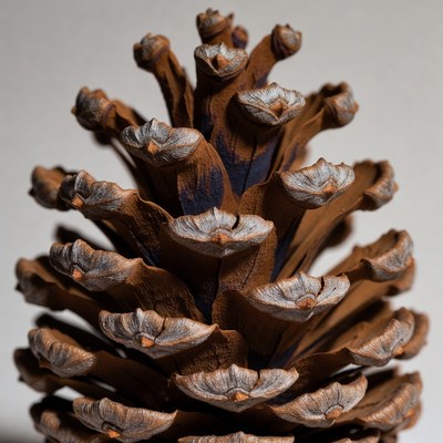 Pine cone close up with details