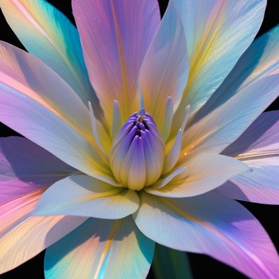 Colorful flower with soft petals