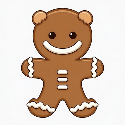 Gingerbread bear for holiday treats