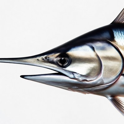 Fish with sharp snout and shiny scales