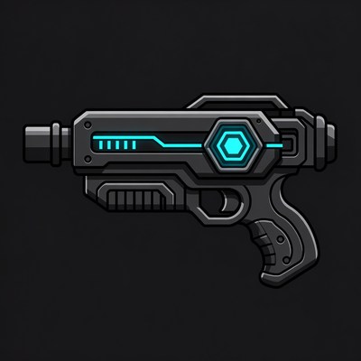 Futuristic toy gun design