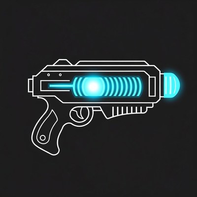 Classic sci-fi laser weapon design