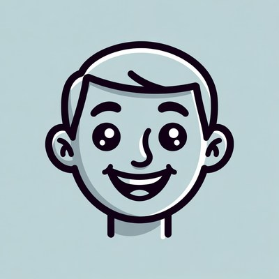 Happy boy with big eyes