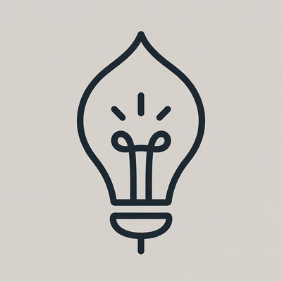 Light bulb with pen nib design