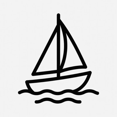 Sailing boat on the water