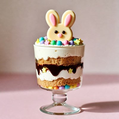 Bunny dessert creation for spring occasion
