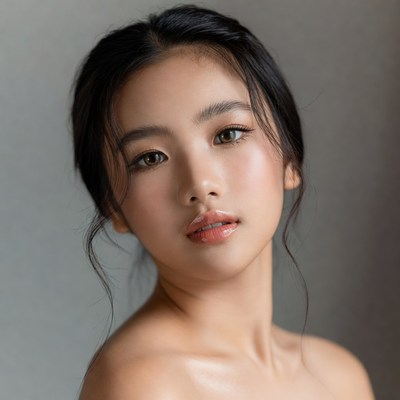 Portrait of a young woman in soft light