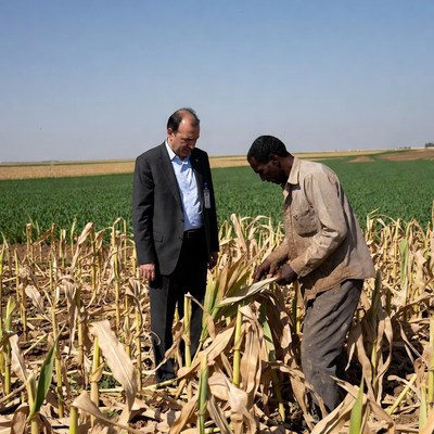 Crop inspection by farmers in field