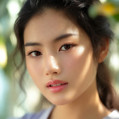 Young woman in natural light setting